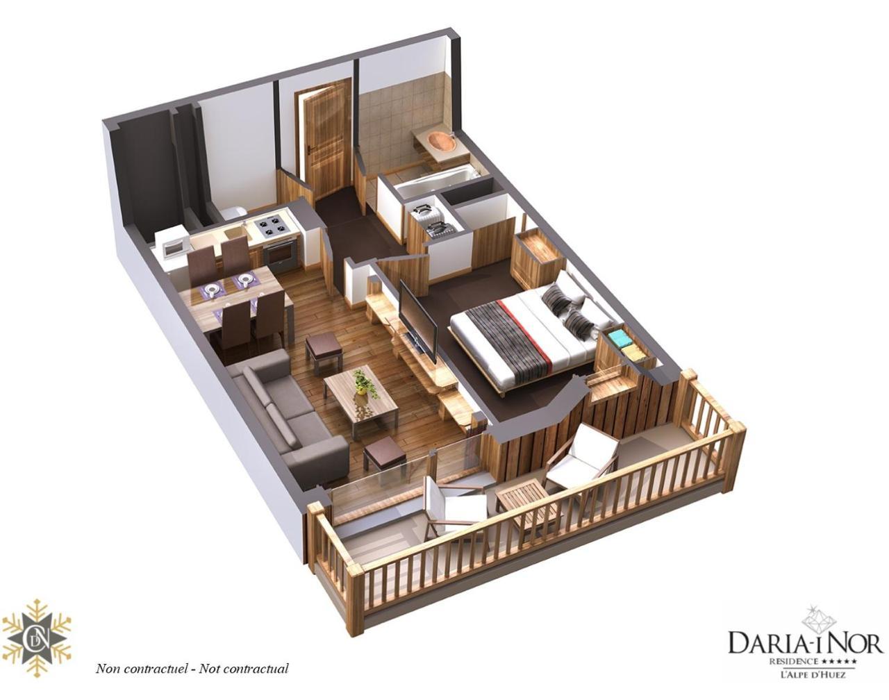 Residence Daria-I Nor By Les Etincelles Alpe d'Huez Eksteriør billede